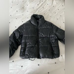 Old Navy Black Warm Puffer Jacket